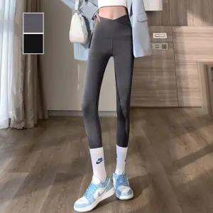 [피커]크로스 무지레깅스 밴딩 포인트 9부