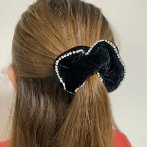 벨벳 큐빅 곱창 밴드 명품 헤어 슈슈 머리띠