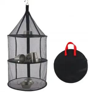 캠핑 3단 메쉬 식기 건조망 G