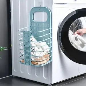 벽걸이 접이식 빨래통 공간 절약형 세탁물 바스켓