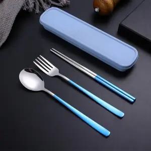 도시락 필수템 휴대용 수저 세트 보관 케이스