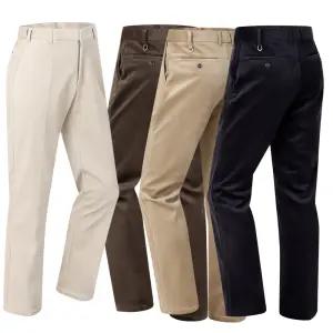 남자 기모 스판 일자 골덴 바지 남성 겨울 골댄 코듀로이 팬츠 방한 보온 따뜻한