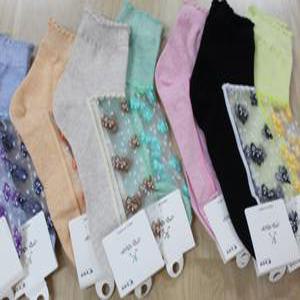 10켤레  케이싹 발등망사 양말   발등 모노 시원 여름 나비 삭스 갱수네  COOL 시원 여름 선물 효도 심부름