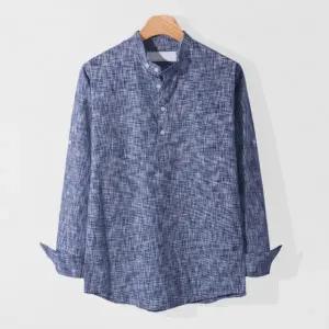 [제이에이치스타일]헨리넥롤업셔츠 FSPHDS075