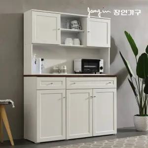 [롯데단독] 쉐프 1200 서랍 주방수납장 상부장세트