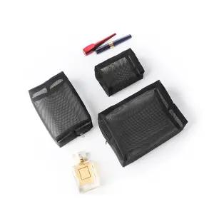 화장품 파우치 메쉬 메이크업 다용도 파우치