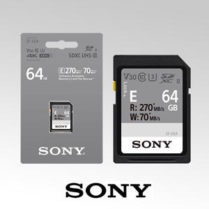 소니정품 SF-E64/T1 SDXC UHS II U3 초고속 SD메모리카드