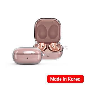 포유 +LOOK 블루투스 이어폰 갤럭시 버즈2 Pro Live 공용 힌지형 하드 투명 케이스