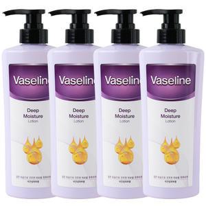 (4개)바세린 딥 모이스처 바디로션 500ml