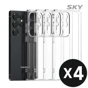 [4개입] 스카이 클리어 투명 폰 케이스 갤럭시 Z 플립 폴드 7 S25/S24/S23 플러스 울트라 엣지 아이폰 16/15/14 프로 맥스