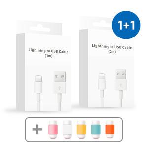 [1 +1] 아이폰 라이트닝 8핀 박스포장 정품호환 충전 데이터 케이블 1M 2M 14 13 12