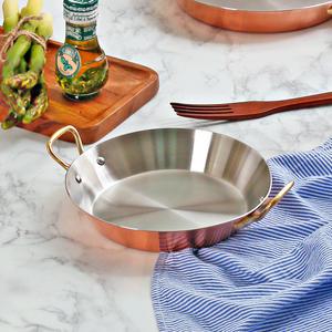 황동 구리 빠에야팬 브런치팬 20 빈티지 양수 동 냄비