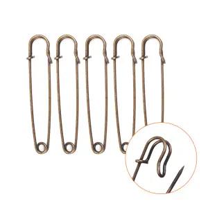 황동 대형옷핀 100mm x 5개 이불 침대 브로치 옷수선