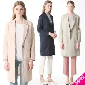 [르오트] 시그너처 싱글 테일러드카라 롱자켓