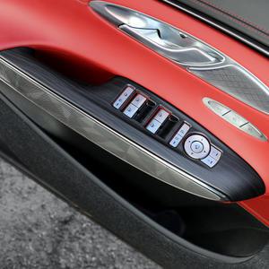 제네시스 GV70 윈도우스위치 커버 카본 몰딩 용품