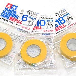 TAMIYA  마스킹테이프 리필 /6mm/18mm/10mm /refill 마스킹/붓도장 에어브러시 캔스프레이 에나멜 락카
