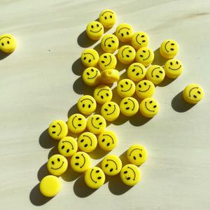 diy 옐로우 스마일비즈(낱개)/스마일팔찌만들기 참장식 목걸이 키링 귀걸이 만들기재료