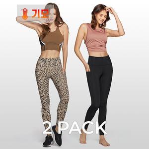 [테슬라]요가 기모 하이웨이스트 레깅스 2팩 AO-YLP99