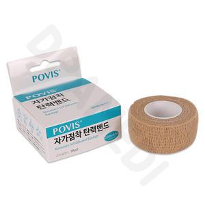 자가 접착 점착 밴드 코반 손가락 압박 붕대 포비스 2.5cm 1롤