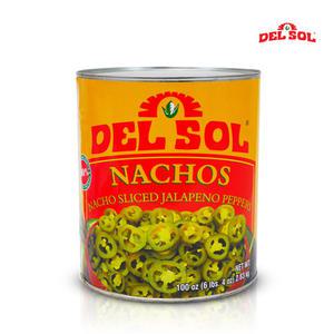 (주)동서 델솔 나쵸 슬라이스 할라피뇨 페퍼스 2.83kg × 6캔