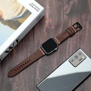 [발렌티노루디] VRA246-BR 애플워치 스트랩 오일피 가죽밴드 38 40 41 42 44 45mm