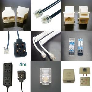 전화선/ 전화케이블 / 멀티탭 /수화기선/ 모듈라플러그/ 콘센트/랜판넬잭