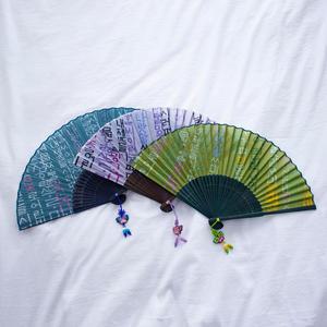 나빌레라 훈민정음 실크부채 접이식 고급 전통부채