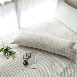 [더스케치]인견 줄누빔 라벤더 플라워 아이스 사각 바디필로우