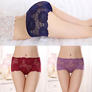 여자 레이스  섹시한 편안한 노라인 편한  속옷꽃무늬  팬티PT002
