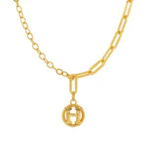 [한국금다이아몬드] 여자 순금 목걸이 체인 H 참 클립 24K 18.75g 18K장식