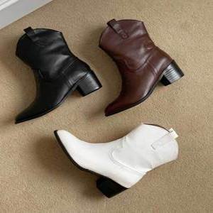 여성 웨스턴 앵클부츠 101410