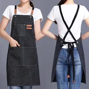 원피스형 방수앞치마 주방 캔버스 카페 바리스타 어린이집 공방 미용실 화방 OKA-AP150