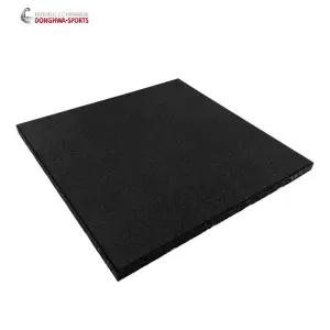 [동화스포츠]25T 올 블랙 탄성고무매트 헬스장바닥재 50*50cm