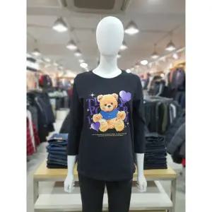 [롯데백화점]뱅뱅 여성 프린트 라운드 7부 면 티셔츠  NTJ265