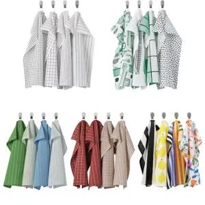 RINNIG 린니그 행주 4장 45x60cm 주방수건 핸드타올 순면 걸이식행주 키친크로스