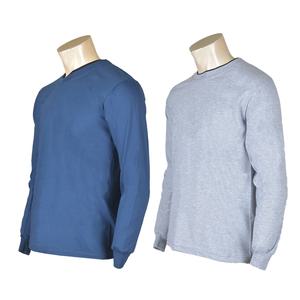 남성 봄 가을 티셔츠 레이어드 카라 남자 긴팔면티 중년