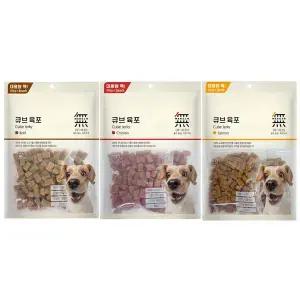 바우와우 무마진 큐브육포 강아지간식 800g