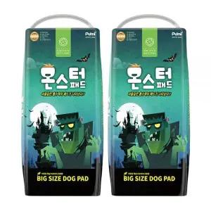 푸르미 몬스터 강아지 반려견 배변패드 50매x4팩 (40~50cm)