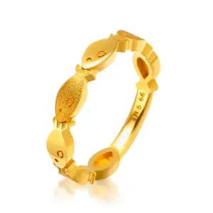 [한국금다이아몬드] 여자 순금 반지 물고기 매듭 24K 3.75g 애끼 검지