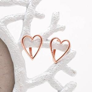 14k 민자 하트 원터치 귀걸이 OPKYE4634