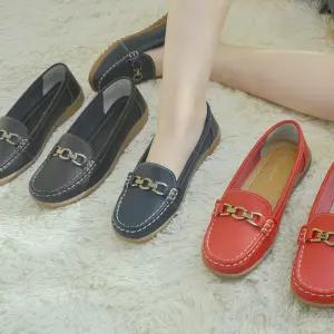 (미사용)[에이블리] 여성 로퍼 천연소가죽 로퍼 컴포트화 DM1003