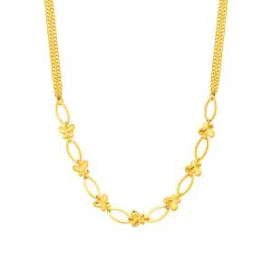 [한국금다이아몬드] 여자 순금 목걸이 테슬 체인 나비 24K 11.25g 18K장식