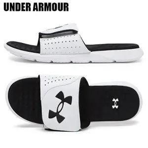 [언더아머]언더아머 이그나이트 프로 슬라이드 남성 슬리퍼 화이트 3026023-100
