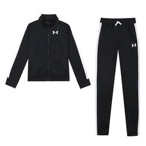 [언더아머] 키즈 UA G 니트 플리스 아동 주니어 트레이닝 세트 운동복 츄리닝 블랙 1363380-002