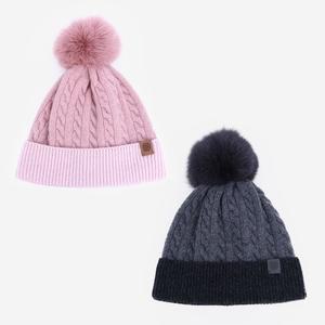 [닥스](의정부점)[닥스모자] 캐시미어 케이블 니트 비니 DK38WKB003