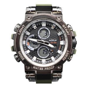 남자 전자 손목 디지털 아날로그 알람 시계