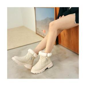 제이시 편한 여자 겨울 털신발 5cm 워커패딩부츠 B025