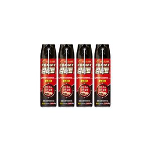 컴배트 빈대살충제 빈대약 바퀴용 스피드에어졸 500ml 4개