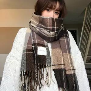 유니크체크 머플러 울 남자 여성 겨울 목도리 OFDJ-SCF8