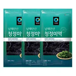 청정원 남해안산 청정미역 200g 3개